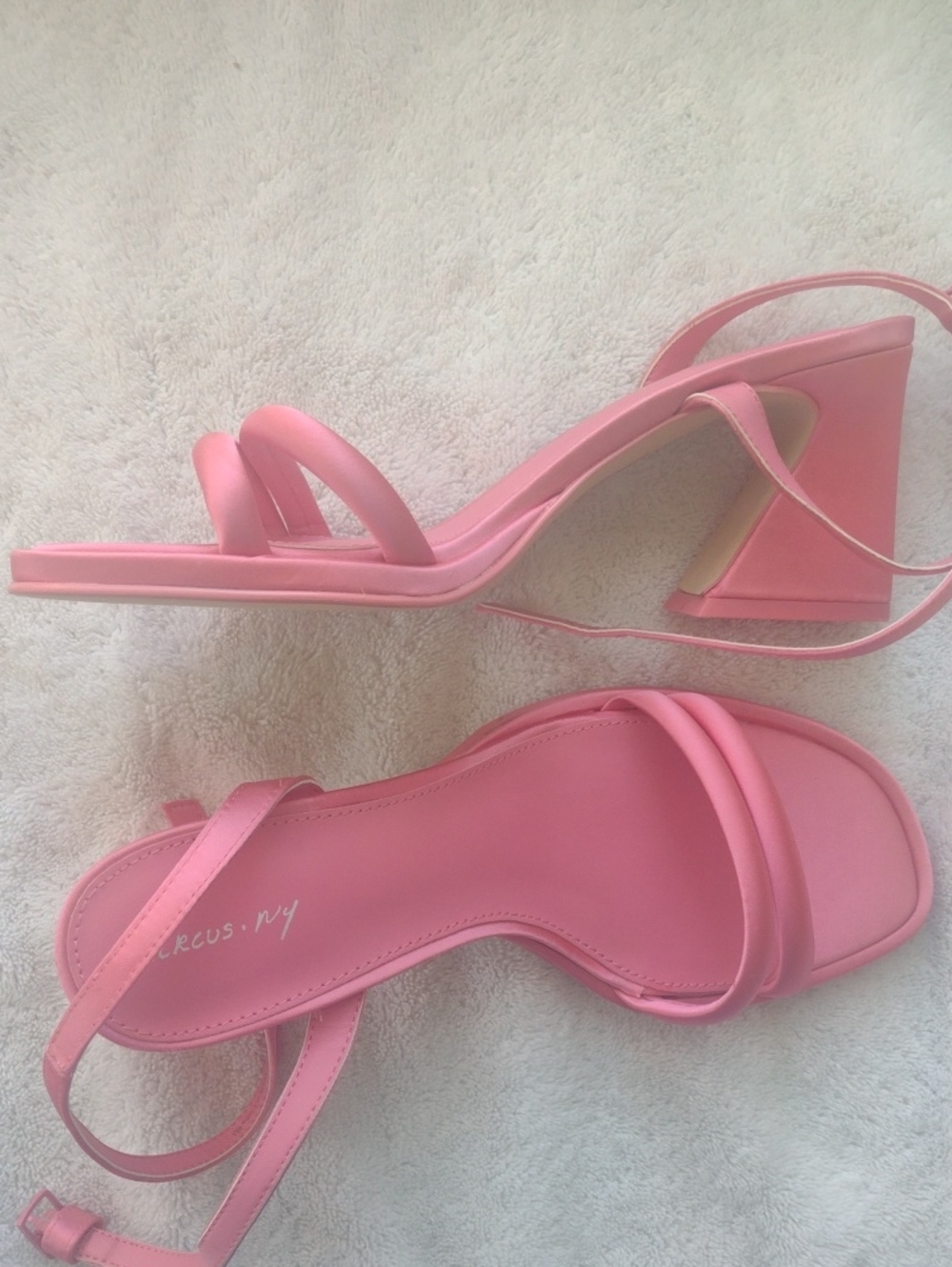Circus by Sam Edelman Pink Strappy Block Heel Sandals NEW unworn